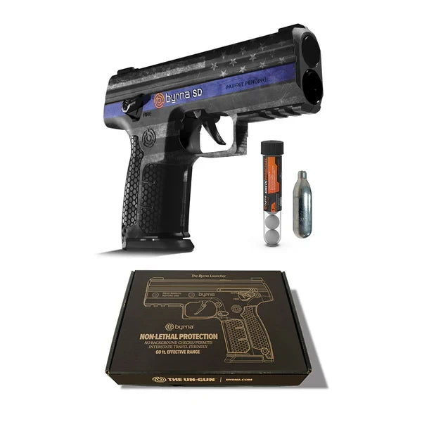 Byrna Self Defense (SD) Projectile Launcher Kit - Thin Blue Line Wrapped